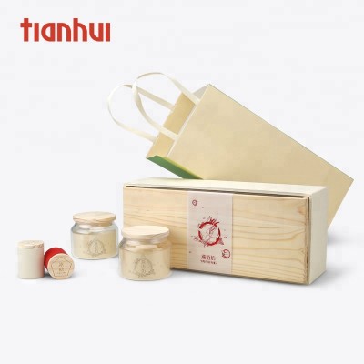 Creative wooden lid fancy chocolate gift packaging paper  box for bird nest